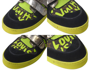 LOUIS VUITTON Stephen Sprouse Monogram Graffiti Velcro Sneakers Size 91/2 Good Used 60853