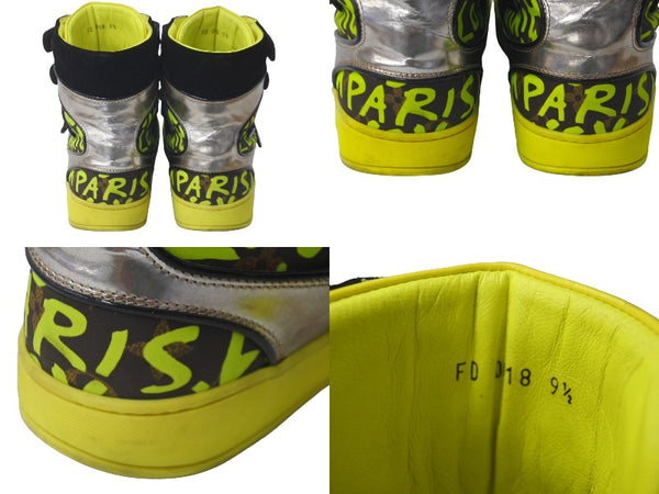 LOUIS VUITTON Stephen Sprouse Monogram Graffiti Velcro Sneakers Size 91/2 Good Used 60853