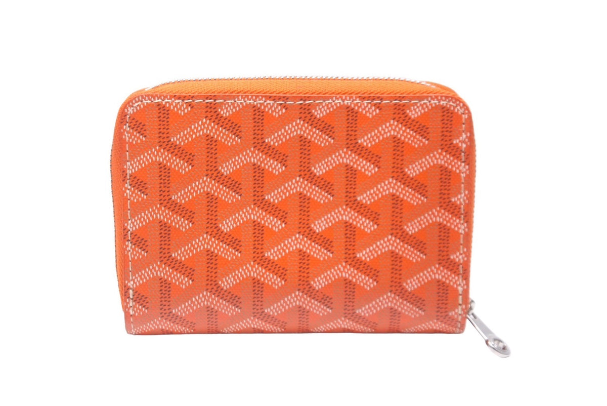 GOYARD ゴヤール チュイルリー 二つ折り財布 オレンジ PVC レザー 