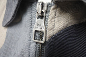 極美品 LOUIS VUITTON ルイヴィトン パッチワーク デニムジャケット KID SUPER サイズ52 コットン HPA87WCKL 中古 60889