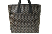 画像をギャラリービューアに読み込む, GOYARD ゴヤール トートバッグ サックヴォルテール ブラック ブラウン PVCコーティングキャンバス レザー 美品 中古 60947