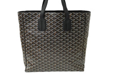 画像をギャラリービューアに読み込む, GOYARD ゴヤール トートバッグ サックヴォルテール ブラック ブラウン PVCコーティングキャンバス レザー 美品 中古 60947
