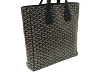 画像をギャラリービューアに読み込む, GOYARD ゴヤール トートバッグ サックヴォルテール ブラック ブラウン PVCコーティングキャンバス レザー 美品 中古 60947