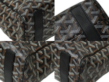 画像をギャラリービューアに読み込む, GOYARD ゴヤール トートバッグ サックヴォルテール ブラック ブラウン PVCコーティングキャンバス レザー 美品 中古 60947