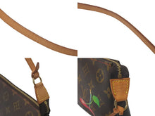 Load image into Gallery viewer, LOUIS VUITTON ルイヴィトン ポシェット アクセソワール ブラウン モノグラム チェリー 村上隆 M95008 美品 中古 60950