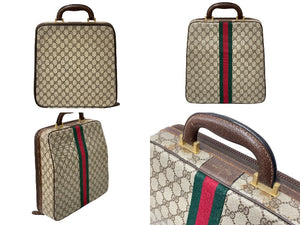 GUCCI グッチ インテリア タイプライターケース オリベッティコラボ GGスプリームキャンバス シェリーライン 良品 中古 60957