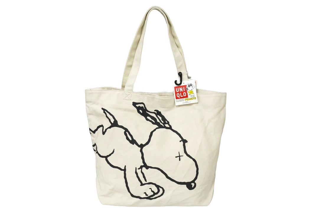 新品未使用品 KAWS×UNIQLO カウズ×ユニクロ トートバッグ ピーナッツ 401707 シルバー金具 中古 60967 – Casanova  Vintage