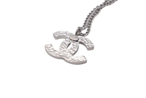CHANEL Necklace Choker Coco Mark 04 P Made in France Orange Silver Good Condition Used 61020