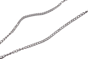 CHANEL Necklace Choker Coco Mark 04 P Made in France Orange Silver Good Condition Used 61020