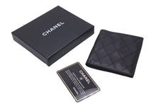 Load image into Gallery viewer, 未使用品 CHANEL シャネル ヴィンテージ ビスコーレ 二つ折り財布 ブラック ゴールド金具 中古 61116