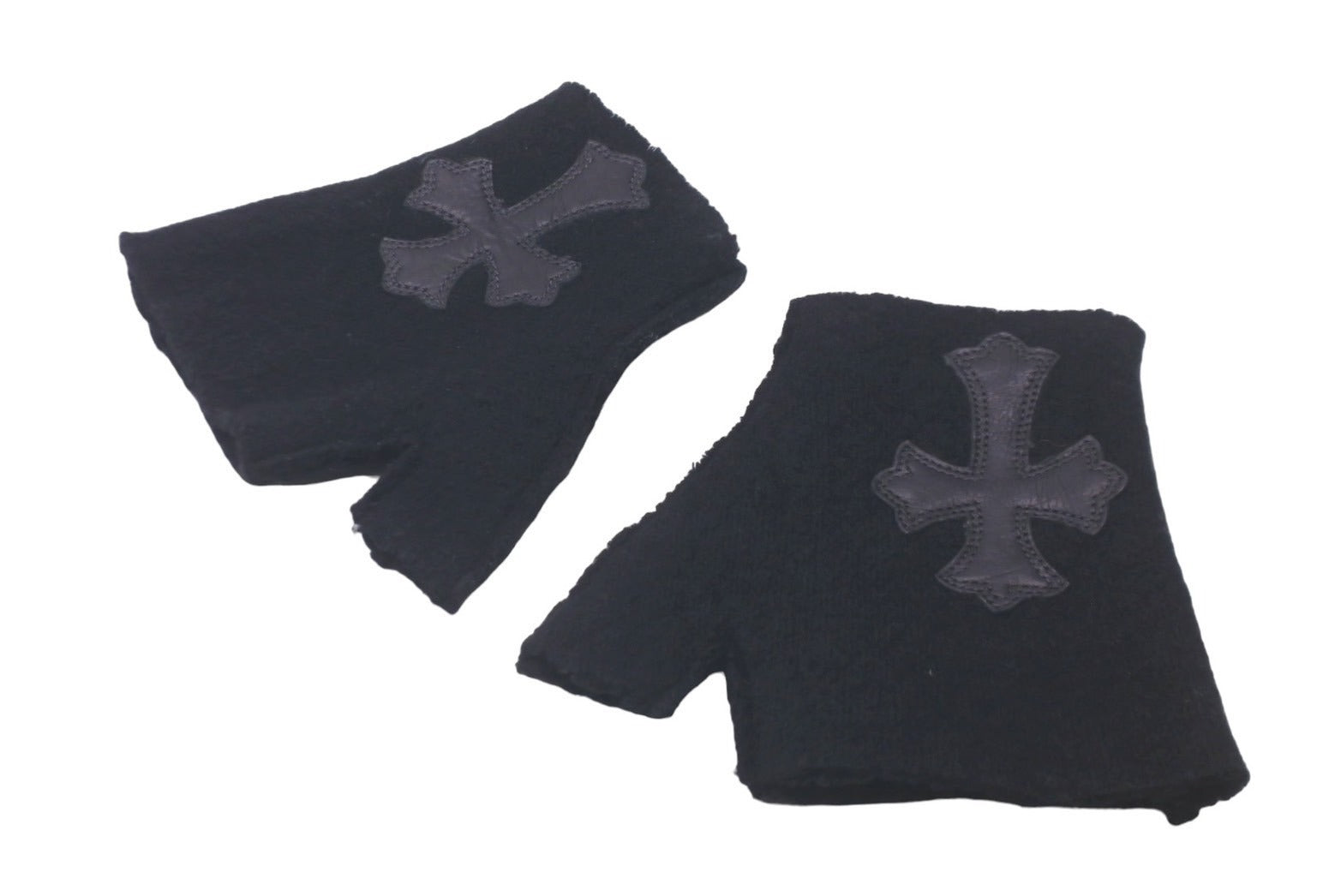 新品 CHROME HEARTS クロムハーツ グローブ ロゴ 手袋 ブラック CHROME HEARTS クロムハーツ グローブ 手袋 | chromehearts