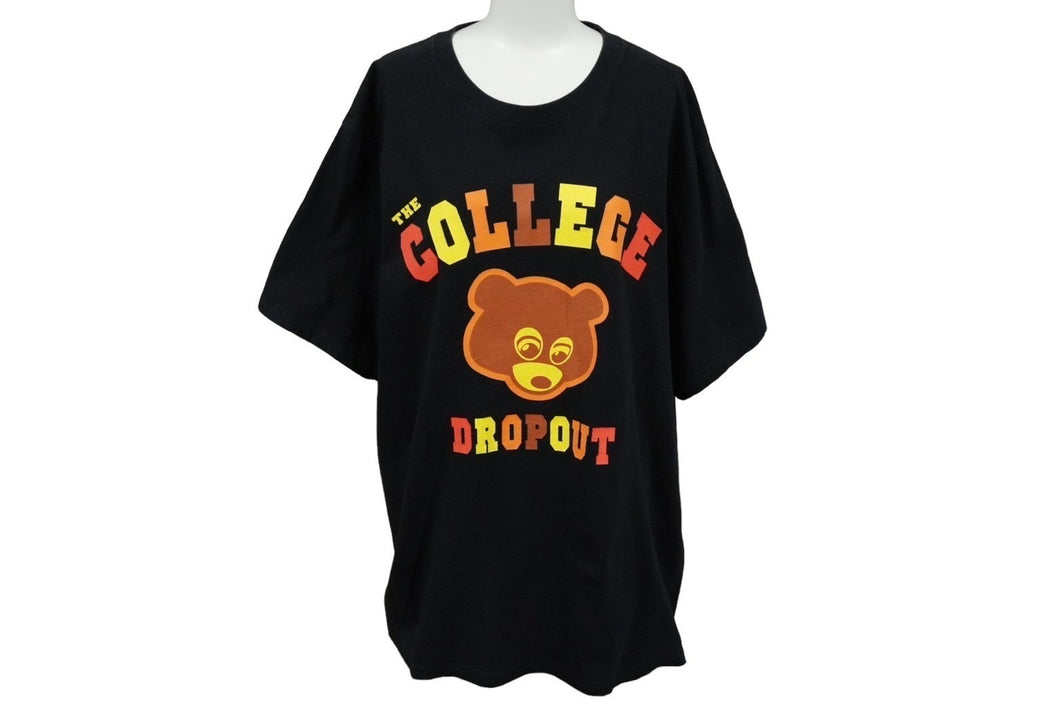 ヴィンテージ Kanye West THE COLLEGE DROPOUT 半袖Ｔシャツ 2004年 サイズL ブラック コットン YEEZY 美品 中古 61191