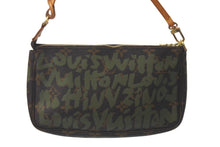Load image into Gallery viewer, LOUIS VUITTON ルイヴィトン アクセポ ポシェット アクセソワール M92191 モノグラムグラフィティ グリーン 美品 中古 61210