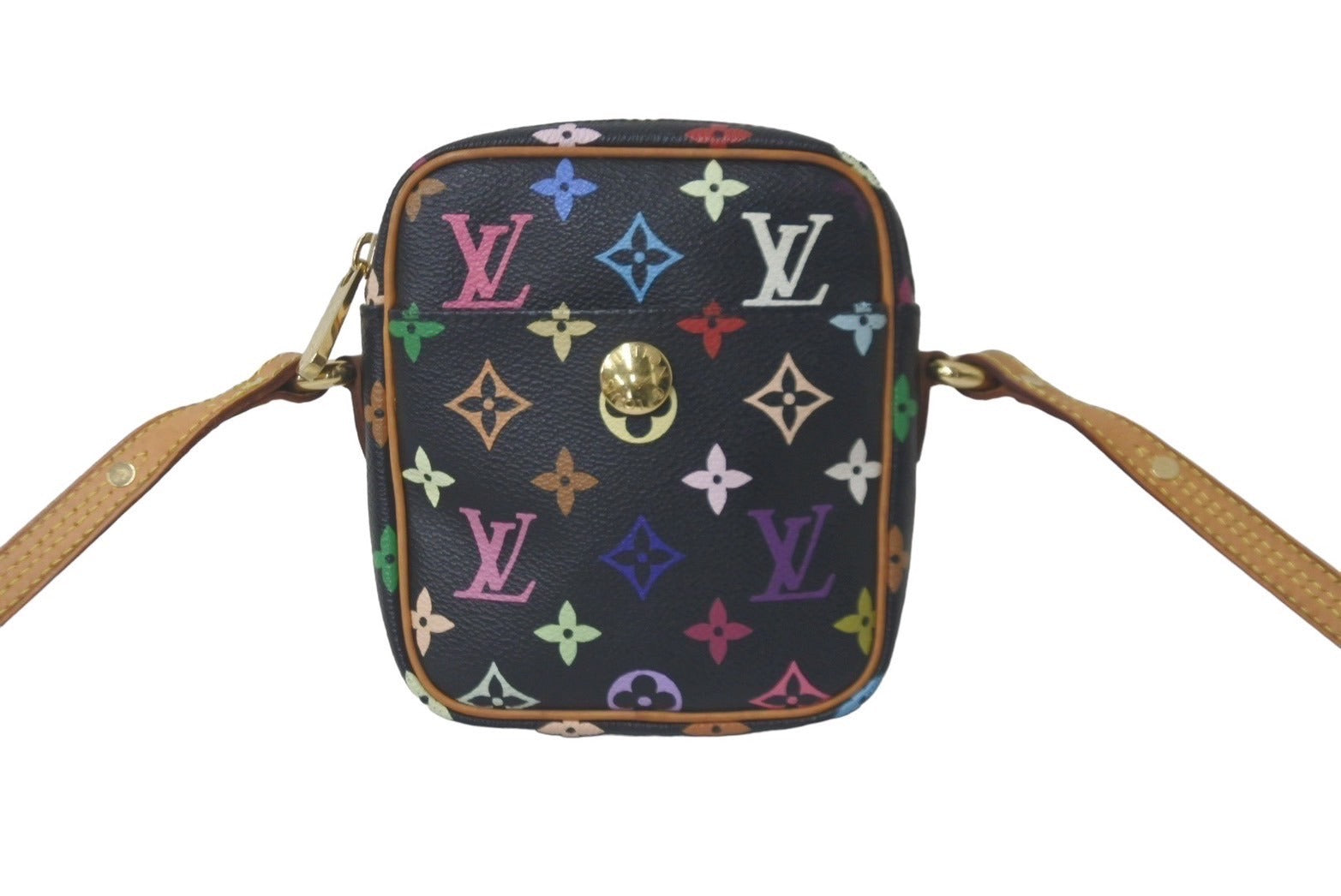 LOUIS VUITTON ルイヴィトン 村上隆 リフト ショルダーバッグ モノグラムマルチ ブラック M40056 美品 中古 61213 –  Casanova Vintage