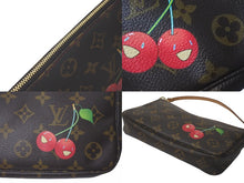 Load image into Gallery viewer, LOUIS VUITTON ルイヴィトン ポシェット アクセソワール ブラウン モノグラム チェリー 村上隆 M95008 美品 中古 61224