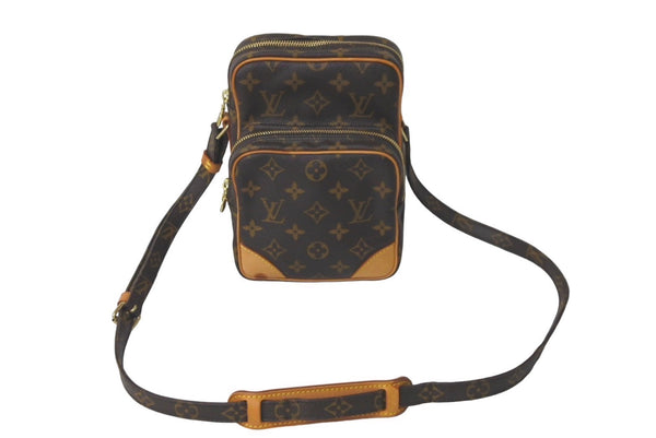 LOUIS VUITTON Amazon Shoulder Bag M45236 Monogram Canvas Brown Good Used 61234