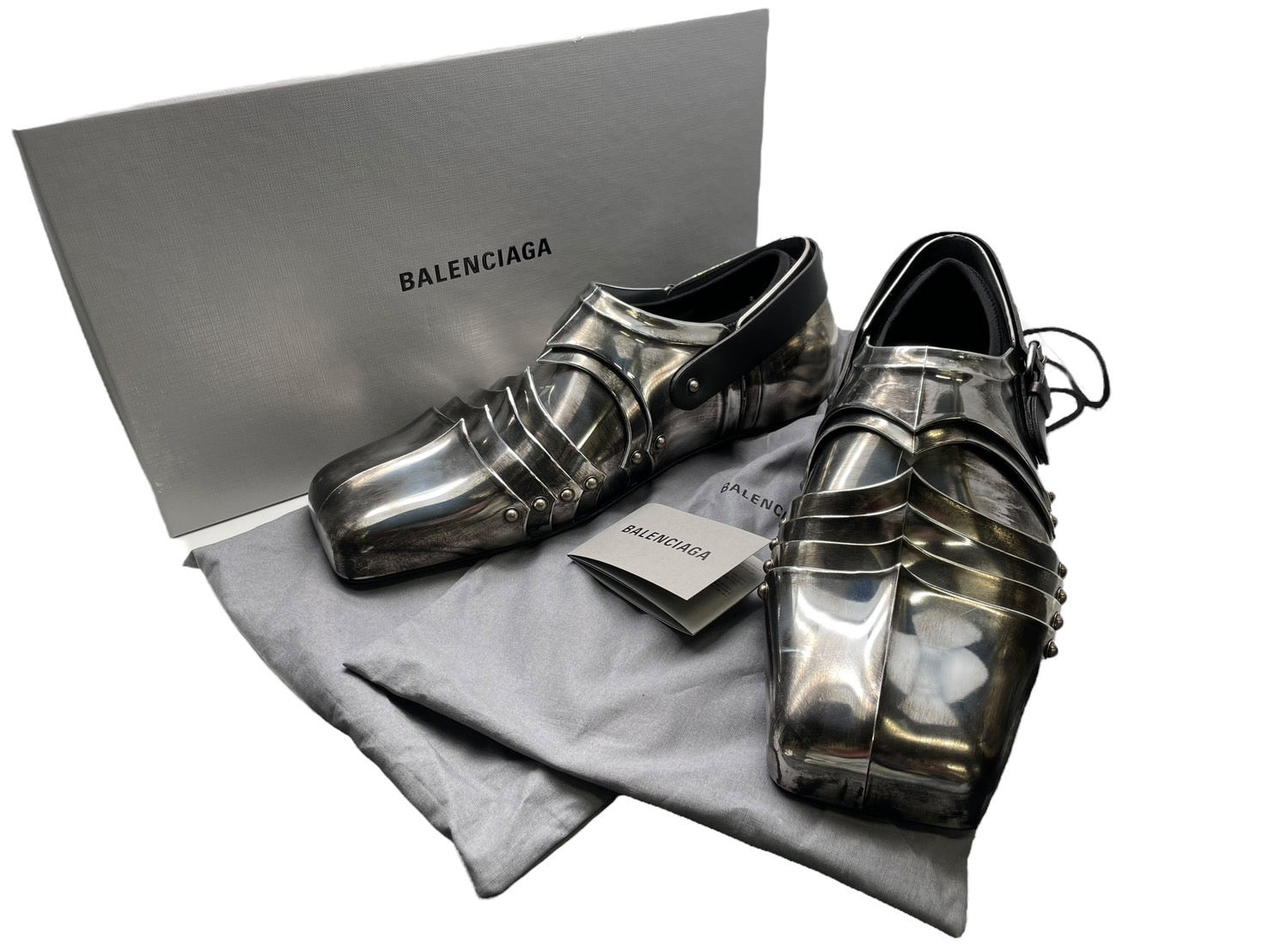 超激レア 新品未使用 BALENCIAGA バレンシアガ アフターワールド アーマーフラットシューズ Chevalier Derby 660386  サイズ42 61366 – Casanova Vintage