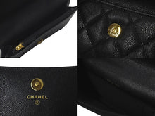 Load image into Gallery viewer, 新品同様品 CHANEL シャネル チェーンショルダーバッグ ココマーク ランダム キャビアスキン ブラック ゴールド金具 中古 61406