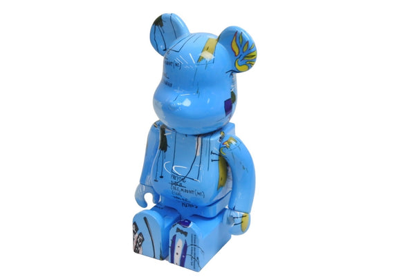 BE@RBRICK Bearbrick Basquiat JEAN-MICHEL BASQUIAT Figure Hobby Size 400% Light Blue Excellent Condition Used 9774