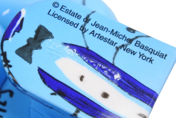 BE@RBRICK Bearbrick Basquiat JEAN-MICHEL BASQUIAT Figure Hobby Size 400% Light Blue Excellent Condition Used 9774