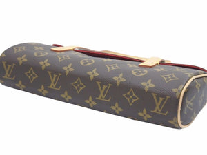 LOUIS VUITTON 美品 ルイヴィトン ソナチネ M51902 モノグラム ブラウン ハンドバッグ レディース N40027