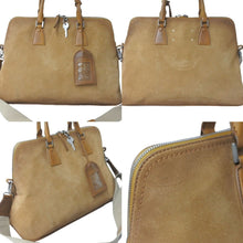 画像をギャラリービューアに読み込む, 激レア Maison Margiela メゾンマルジェラ ボストンバッグ 2WAYショルダー 5AC ボリード型 17SS ブラウン 牛革 S55WI0019 ヴィンテージ加工 美品 中古 60132