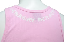 画像をギャラリービューアに読み込む, [USED/中古]CHROME HEARTS クロムハーツ タンクトップ・ノースリーブ ピンク ホワイト コットン M Aランク 中古 50026